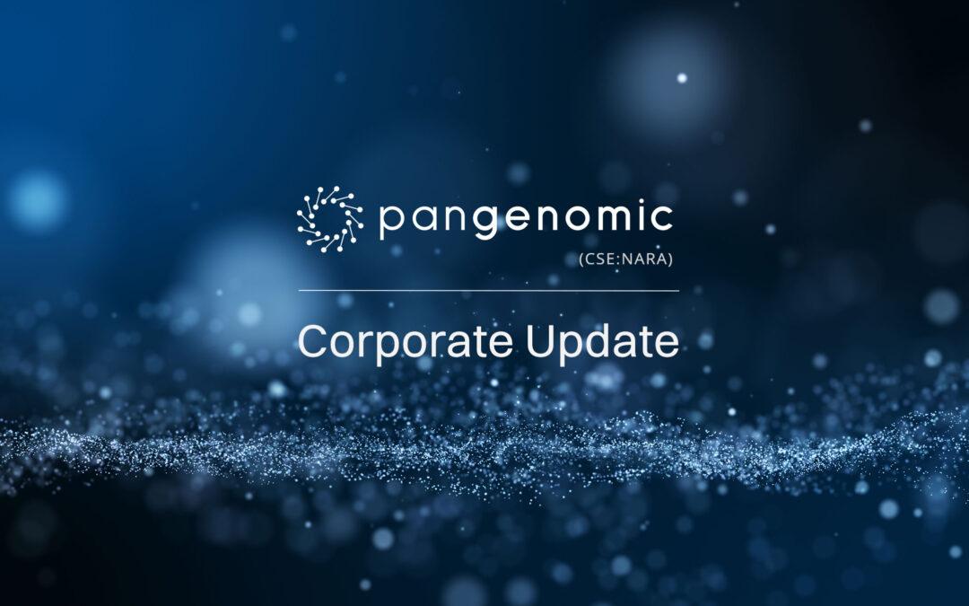 PanGenomic Health Provides Corporate Update